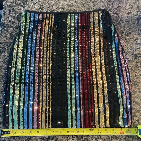 Diffuse Multi-color Sequin Skirt - Picture 3 of 6